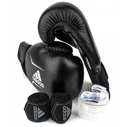 Set de boxeo adidas adidas 12 oz (guantes  bucal y vendas) bpkit01s12