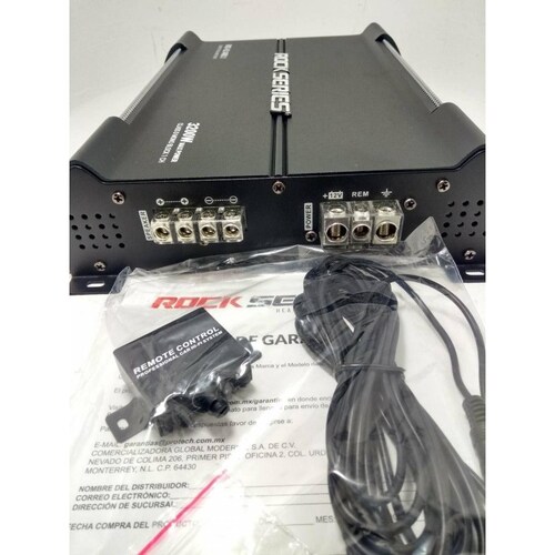Amplificador Monoblock Rock Series RKS-UL1400.1 2800 Watts Clase D 1 Ohm 