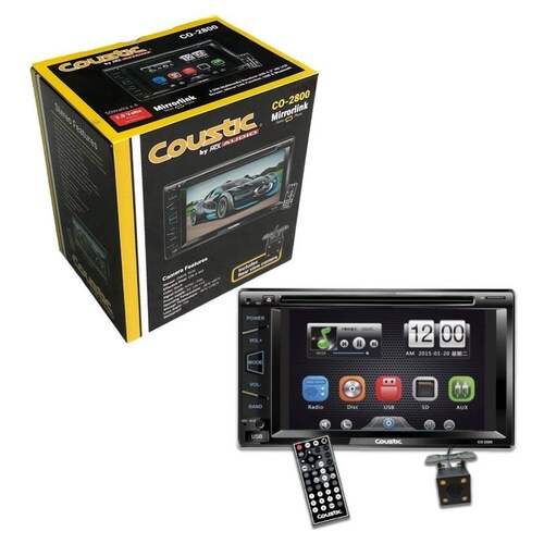 Autoestéreo Coustic CO-2800 Con Bluetooth 2 Din 6.2" 