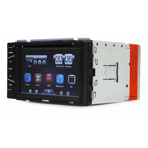 Autoestéreo Coustic CO-2800 Con Bluetooth 2 Din 6.2" 