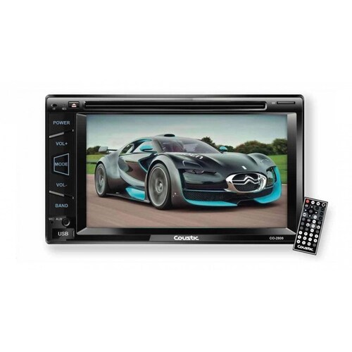 Autoestéreo Coustic CO-2800 Con Bluetooth 2 Din 6.2" 