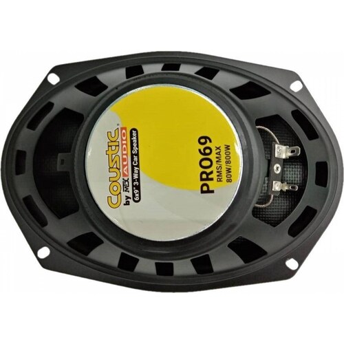 Bocinas Coaxiales Coustic Pro69 800 Watts 6x9 Pulgadas 4 Ohms 3 Vías 