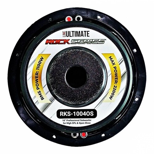 Subwoofer Profesional de Competencia Rock Series RKS-1004OS 2200 Watts 10 Pulgadas 4 Ohms 1100 Watts 