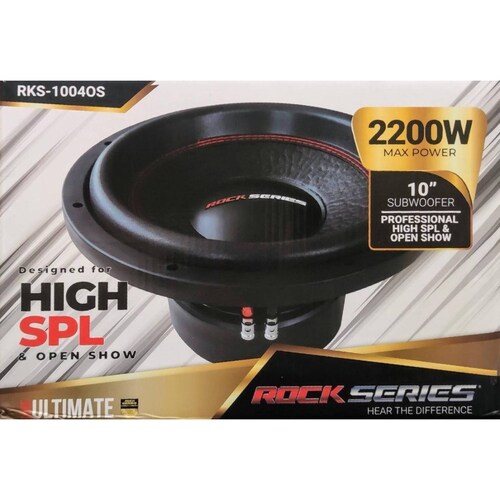 Subwoofer Profesional de Competencia Rock Series RKS-1004OS 2200 Watts 10 Pulgadas 4 Ohms 1100 Watts 
