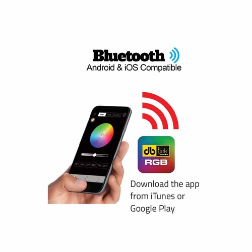 Adaptador de Luz Inalámbrico Bluetooth Marino para RGB DB Link RGBC-8 para Smartphone Android e iOS 