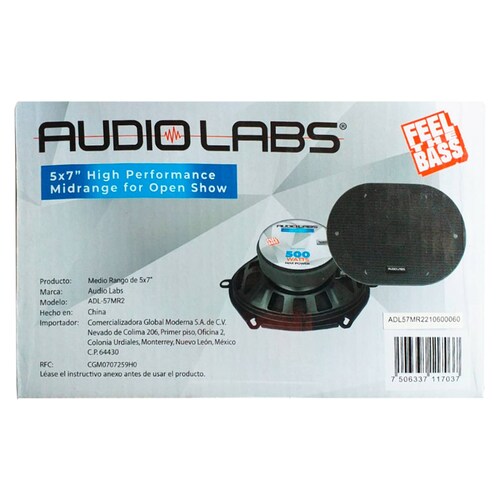 Medio Rango para Open Show Audio Labs ADL-57MR2 500 Watts Max 57 Pulgadas 250 Watts RMS (Venta indi .
