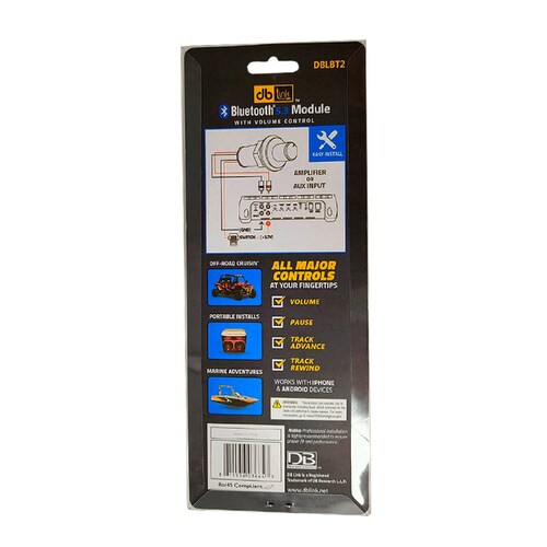 Transmisor Marino Bluetooth Moto Sport DB Link DBLBT2 IPhone Android .