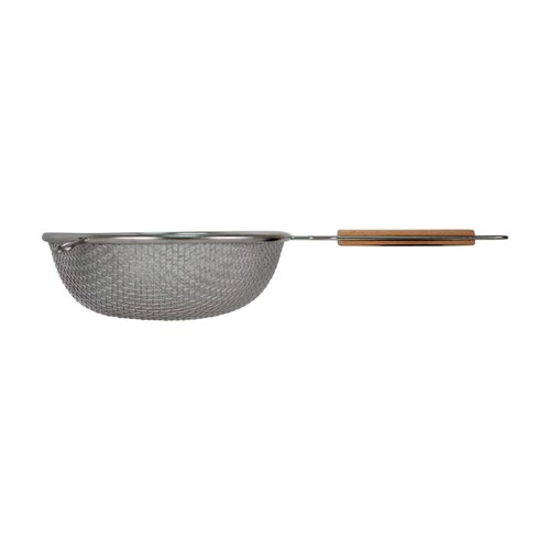 Colador Doble Malla Mango De Madera 16 Home Sweet Home