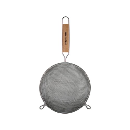 Colador Doble Malla Mango De Madera 14 Home Sweet Home