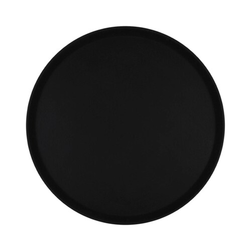 Charola redonda negra de plástico 45 cm T vola