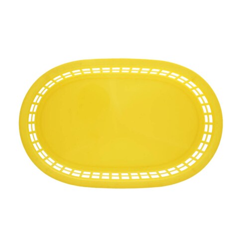 Canasta amarilla 27 x 17 5 cm fast food Travessa