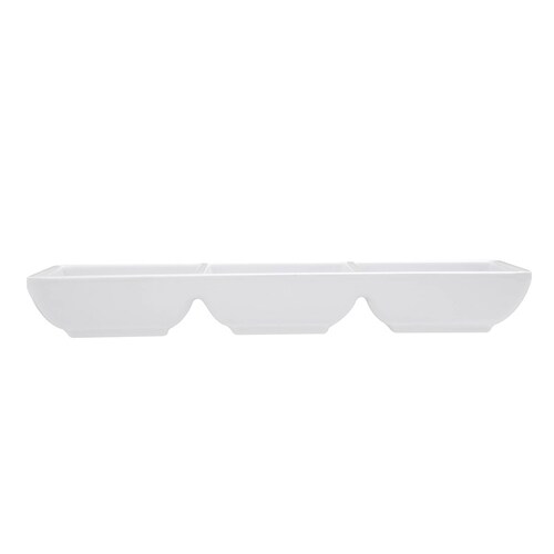 Salsera 3 divisiones 50 ml melamina blanca T vola