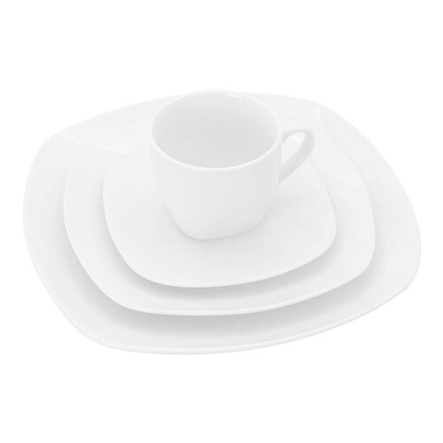 Vajilla de porcelana 20 piezas alaska Anfora