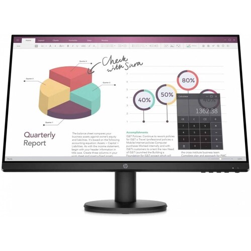 Monitor Hp P24vg4, 24 Pulgadas, Resolucion 1920x1800 Full Hd, 1xHdmi, 1xVga, (9TT78AAABA)