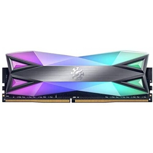 Memoria Ram Adata XPG Spectrix D60G, 8Gb 4133Mhz, DDR4, Pc4-33000, Disipador Con Iluminacion Led RGB (AX4U413338G19J-ST60)