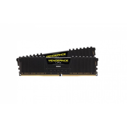 Kit Memoria Ram Corsair Vengeance LPX 16gb (2 x 8gb) 3200Mhz, DDR4, Disipador Negro (CMK16GX4M2B3200C16)
