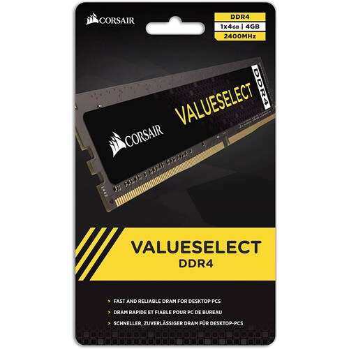 Memoria Ram Corsair ValueSelect 4GB, DDR4, 2400MHz