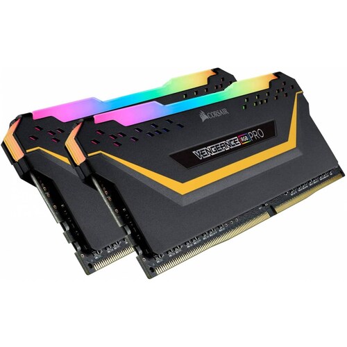 Kit de Memoria RAM Corsair Vengeance RGB Pro 16GB (2x8GB) DDR4, 3000 MHz, Disipador Negro, (CMW16GX4M2C3000C15-TUF)
