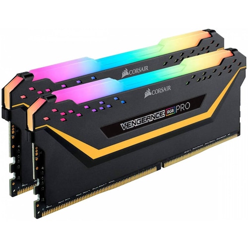 Kit de Memoria RAM Corsair Vengeance RGB Pro 16GB (2x8GB) DDR4, 3000 MHz, Disipador Negro, (CMW16GX4M2C3000C15-TUF)