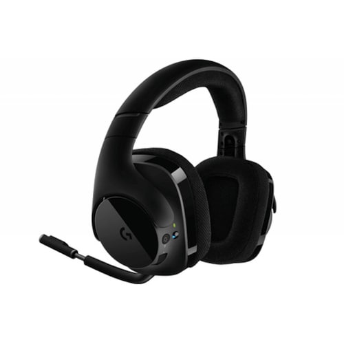 Diadema Gaming Inalambrica Logitech G533, DTS 7.1ch, Bateria Recargable, Hasta 15hrs, Microfono, alcance 15m, Color Negro, Adaptador Usb, (981-000633)
