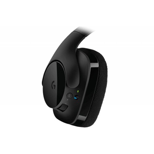 Diadema Gaming Inalambrica Logitech G533, DTS 7.1ch, Bateria Recargable, Hasta 15hrs, Microfono, alcance 15m, Color Negro, Adaptador Usb, (981-000633)