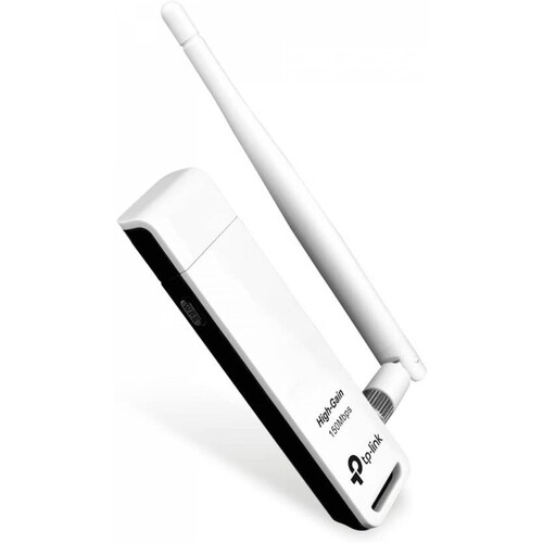 Adaptador TP-LINK TL-WN722N, Negro, Color blanco Inalámbrico USB 150 Mbit/s 10 - 90% CE, FCC