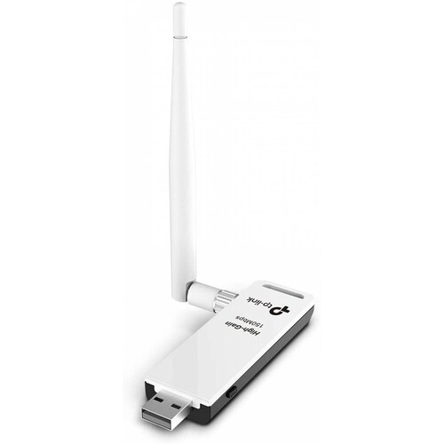 Adaptador TP-LINK TL-WN722N, Negro, Color blanco Inalámbrico USB 150 Mbit/s 10 - 90% CE, FCC