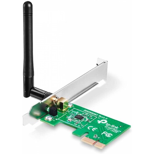 Adaptador TP-LINK 150Mbps Wireless PCI Express Adapter, Verde Inalámbrico PCI-E 150 Mbit/s 10 - 90% CE, FCC (TL-WN781ND)