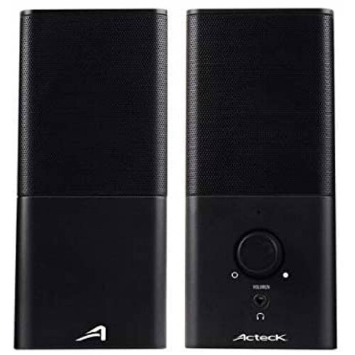 Bocinas Acteck 20 Ac 922043 Potencia 3w Interfaz Usb35mm Color Negro 8131