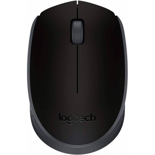 Mouse Logitech M170, inalámbrico, Nano Receptor Usb 2.0, Hasta 10 Metros, Color Negro/Gris, (910-004940)