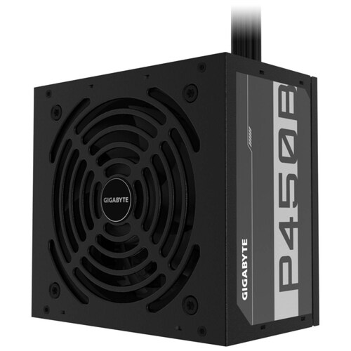 Fuente de Poder Gigabyte P450B 450 W, Voltaje de entrada AC 100 - 240 V, 20+4 pin ATX, Certificación 80 PLUS Bronze, (GP-P450B)