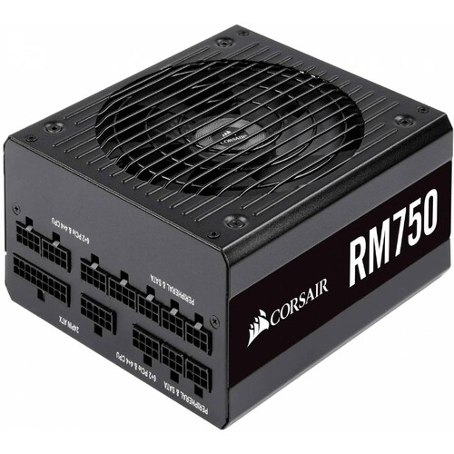 Fuente De Poder Corsair RM750, 750w, Certificacion 80 Plus Gold, Totalmente Modular Refurbished (CP-9020195-NA/RF)