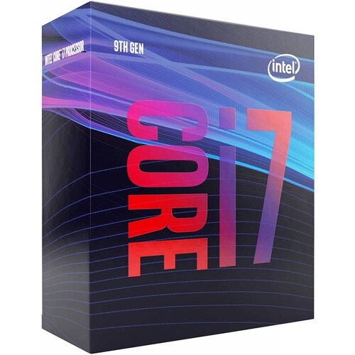 Procesador Intel Core i7-9700, 3 GHz, 4,7 GHz, LGA 1151 (Zócalo H4), 8Nucleos, 8Hilos, Caché 12 MB, Smart Cache Novena Generacion