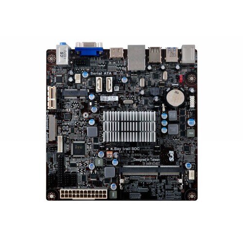 Tarjeta madre ECS BAT-I/J1800 V1.2, mini ATX, BGA1170, Intel Celeron J1800 SoC, 1xSODIMM DDR3L, 1xHDMI, 1xVGA, 2xSata II