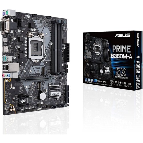 Tarjeta madre ASUS Prime B360M-A LGA 1151 (Zócalo H4), Intel, DDR4-SDRAM, HDMIx 1, PCI Express x16 Gen (3.x)x 1