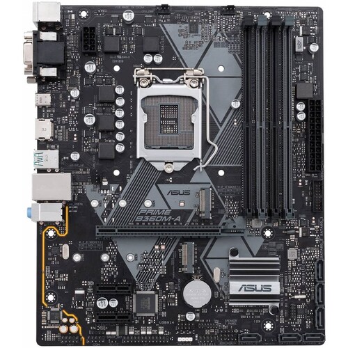 Tarjeta madre ASUS Prime B360M-A LGA 1151 (Zócalo H4), Intel, DDR4-SDRAM, HDMIx 1, PCI Express x16 Gen (3.x)x 1