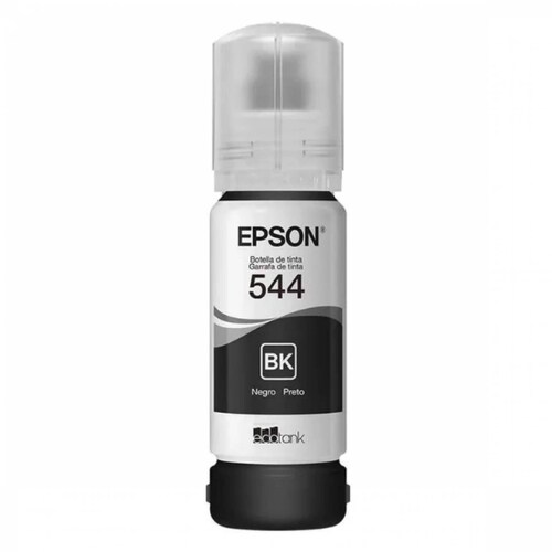 Botella de Tinta Epson Ecotank 544 Color negro 65ml, Para l110/l3110/l3150/l5190 original
