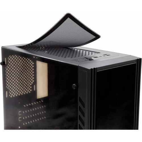 Gabinete para PC Yeyian Kalt 1101 Escritorio, Soporta T. Madre Micro ATX, Ventana lateral,sin fuente de alimentación,1 ventilador 120mm, Color Negro