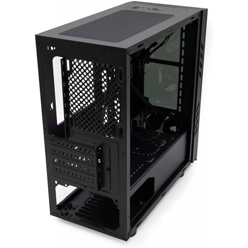 Gabinete para PC Yeyian Kalt 1101 Escritorio, Soporta T. Madre Micro ATX, Ventana lateral,sin fuente de alimentación,1 ventilador 120mm, Color Negro