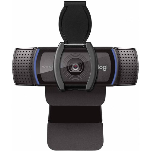 Camara Web Logitech C920s HD PRO Resolucion 1920 x1080, 1.2MP, Micrófono, USB 3.1, Negro