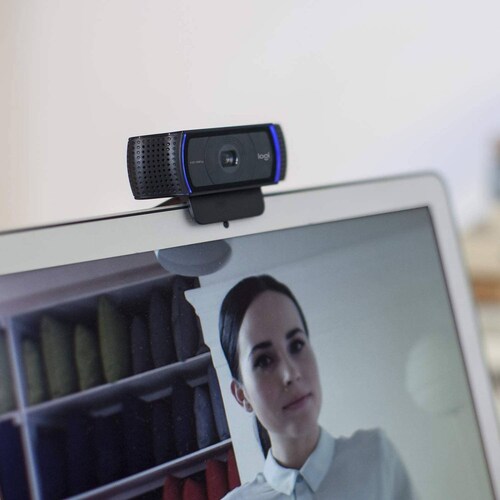 Camara Web Logitech C920s HD PRO Resolucion 1920 x1080, 1.2MP, Micrófono, USB 3.1, Negro