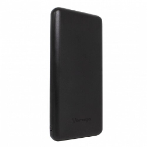 Power Bank Vorago Pb-401-bk, 10,000 Mah 2 Puertos Usb 1a & 2.1a, Boton De Encendido E Indicador Led, Color Negro