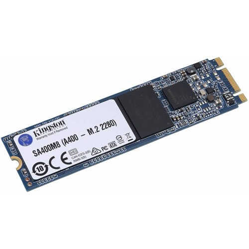 Unidad de estado Solido SSD Kingston A400 240GB, M.2 SATA, 6Gbit/s, Lectura 500MB/s, Escritura 350MB/s, (SA400M8/240G)