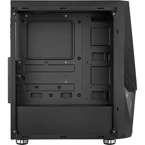 Gabinete AeroCool ZAURON RGB, Media Torre, ATX, ATX micro, mini ITX, incluye ventilador 120mm, Negro, ZFRGB-G-BK-V1