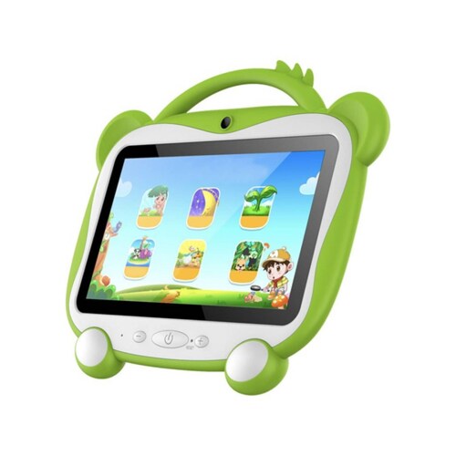 Tablet stylos Tech Kids, 7 Pulgadas, Procesador Quad-Core, Ram 1gb, 16Gb Almacenamiento, 2 Camaras, BT/Wi-fi, Control Parental, Android 10, Verde