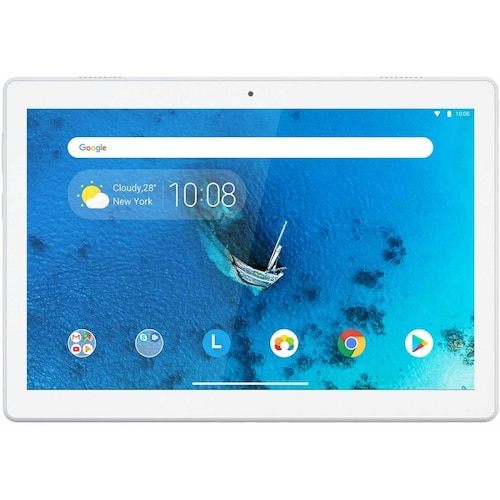 Tablet Lenovo TABM10, 10.1 Pulgadas 1280 x 800 IPS, Cpu Snapdragon 429 2.0Ghz, Ram 2gb, 16Gb Almacenamiento, Wi-Fi dual Band, Android 9, Color Blanco