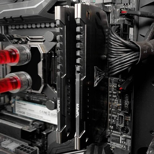 Memoria RAM Gaming Patriot Viper Steel 16GB, DDR4, 3200MHz, PC4-25600, disipador negro PE000639-PVS416G320C6