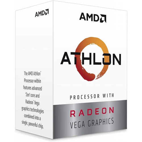 PROCESADOR AMD APU ATHLON 3000G, SKT AM4, 3.5GHZ 35W (YD3000C6FHBOX)