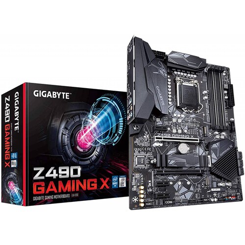 Tarjeta Madre Gigabyte Z490 GAMING X, Socket Intel 1200, 4 DDR4, 6 Sata3, 2 M.2, 7 Usb 3.2, 4 Usb 2.0, 3 Pci-e, 8ch Audio, Hdmi, Atx