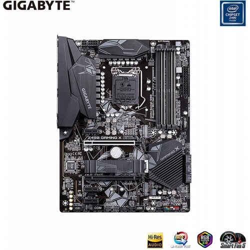 Tarjeta Madre Gigabyte Z490 GAMING X, Socket Intel 1200, 4 DDR4, 6 Sata3, 2 M.2, 7 Usb 3.2, 4 Usb 2.0, 3 Pci-e, 8ch Audio, Hdmi, Atx